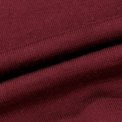 【中古】ジョンスメドレー JOHN SMEDLEY ハイゲージ ウール Vネック プルオーバーニット ワインレッド【 M 】【 状態ランクB 】【 メンズ 】