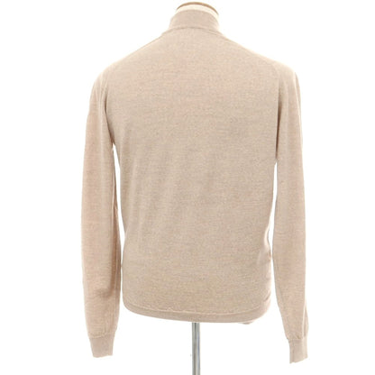 【中古】ジョンスメドレー JOHN SMEDLEY ハイゲージ ウール モックネック プルオーバーニット ベージュ【 L 】【 状態ランクB 】【 メンズ 】
