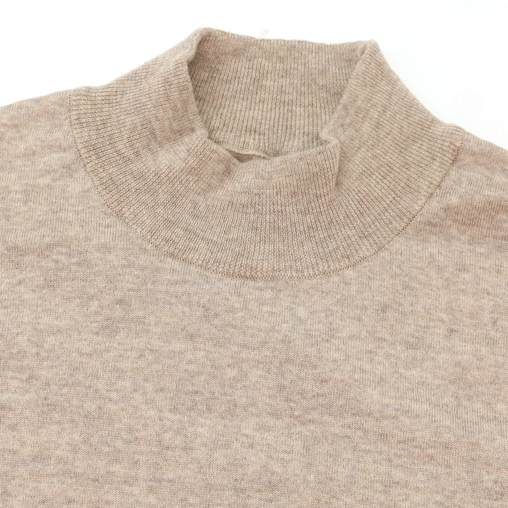 【中古】ジョンスメドレー JOHN SMEDLEY ハイゲージ ウール モックネック プルオーバーニット ベージュ【 L 】【 状態ランクB 】【 メンズ 】