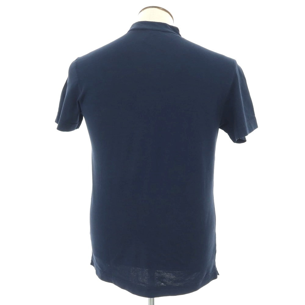 【中古】ドルモア DRUMOHR コットン ヘンリーネック 半袖Ｔシャツ ネイビー【サイズL】【 状態ランクB 】【 メンズ 】