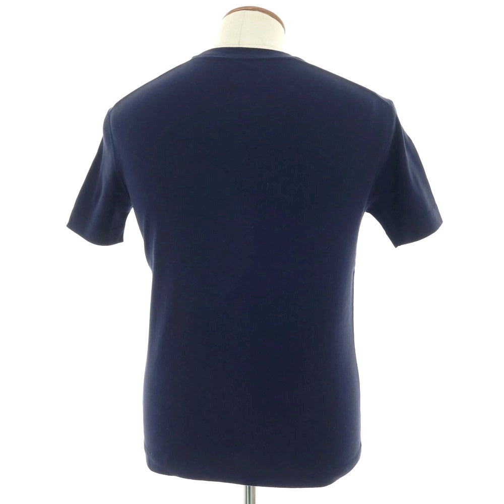 【中古】スリードッツ three dots コットン クルーネック 半袖Ｔシャツ ネイビー【サイズM】【 状態ランクB 】【 メンズ 】