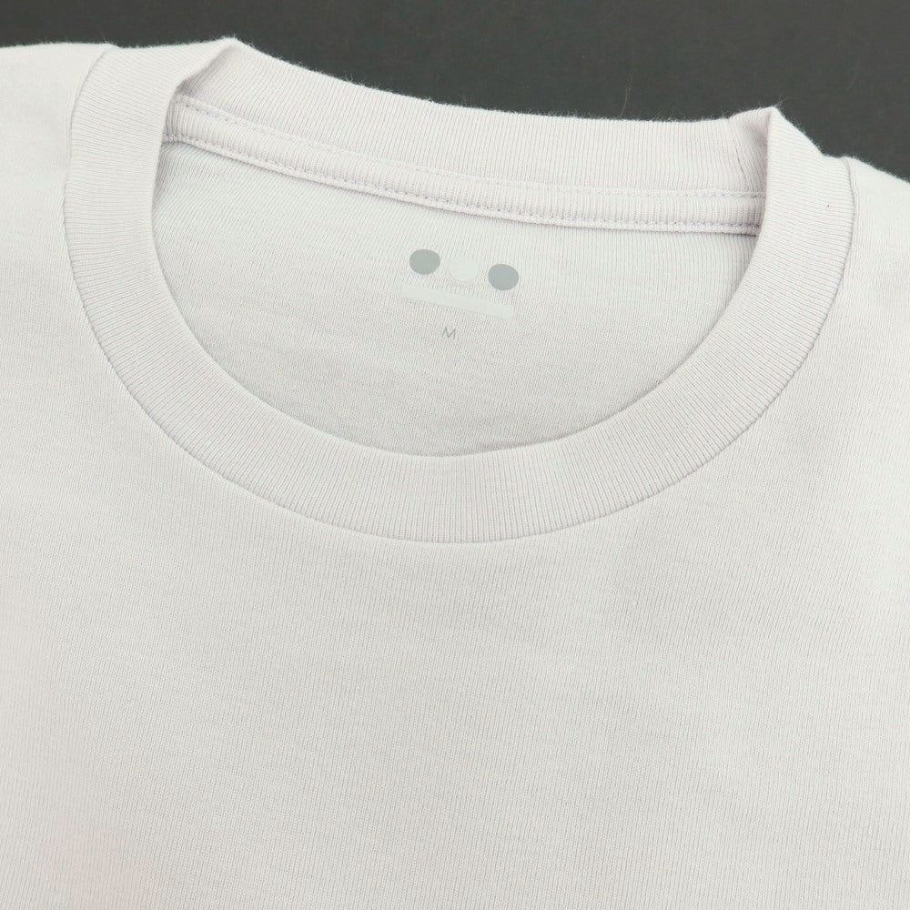 【中古】スリードッツ three dots コットン クルーネック 半袖Ｔシャツ ライトグレー【サイズM】【 状態ランクB 】【 メンズ 】