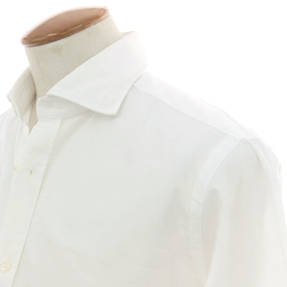 【中古】バルバ ダンディライフ BARBA DANDY LIFE コットン ワイドカラー ドレスシャツ ホワイト【 40 】【 状態ランクA 】【 メンズ 】