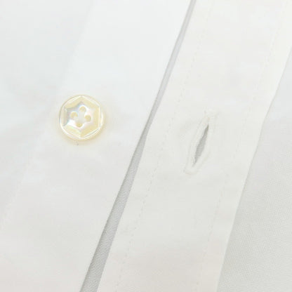 【中古】バルバ ダンディライフ BARBA DANDY LIFE コットン ワイドカラー ドレスシャツ ホワイト【 40 】【 状態ランクA 】【 メンズ 】