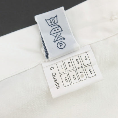 【中古】バルバ ダンディライフ BARBA DANDY LIFE コットン ワイドカラー ドレスシャツ ホワイト【 40 】【 状態ランクA 】【 メンズ 】