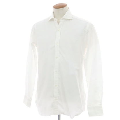 【中古】バルバ ダンディライフ BARBA DANDY LIFE コットン ワイドカラー ドレスシャツ ホワイト【 40 】【 状態ランクA 】【 メンズ 】