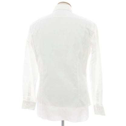 【中古】バルバ ダンディライフ BARBA DANDY LIFE コットン ワイドカラー ドレスシャツ ホワイト【 40 】【 状態ランクA 】【 メンズ 】