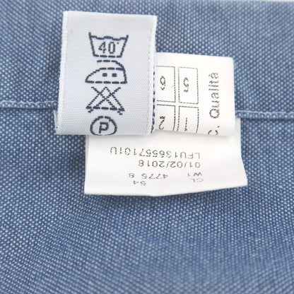 【中古】バルバ ダンディライフ BARBA DANDY LIFE コットン ワイドカラー カジュアルシャツ ライトブルー【 40 】【 状態ランクC 】【 メンズ 】