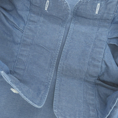 【中古】バルバ ダンディライフ BARBA DANDY LIFE コットン ワイドカラー カジュアルシャツ ライトブルー【 40 】【 状態ランクC 】【 メンズ 】