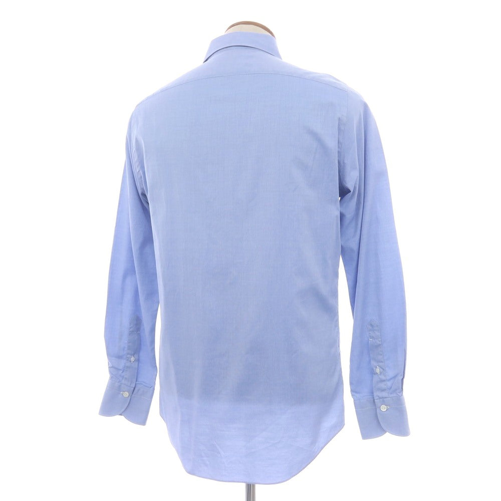 【中古】フィナモレ Finamore コットン ワイドカラー ドレスシャツ ライトブルー【 40 】【 状態ランクB 】【 メンズ 】