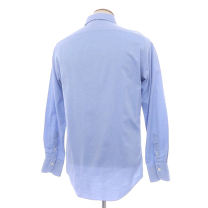 【中古】フィナモレ Finamore コットン ワイドカラー ドレスシャツ ライトブルー【 40 】【 状態ランクB 】【 メンズ 】