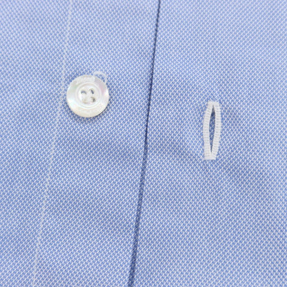 【中古】フィナモレ Finamore コットン ワイドカラー ドレスシャツ ライトブルー【 40 】【 状態ランクB 】【 メンズ 】