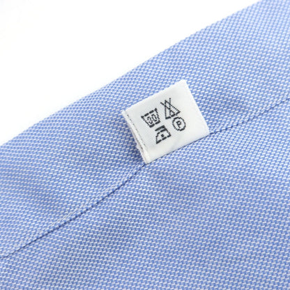 【中古】フィナモレ Finamore コットン ワイドカラー ドレスシャツ ライトブルー【 40 】【 状態ランクB 】【 メンズ 】