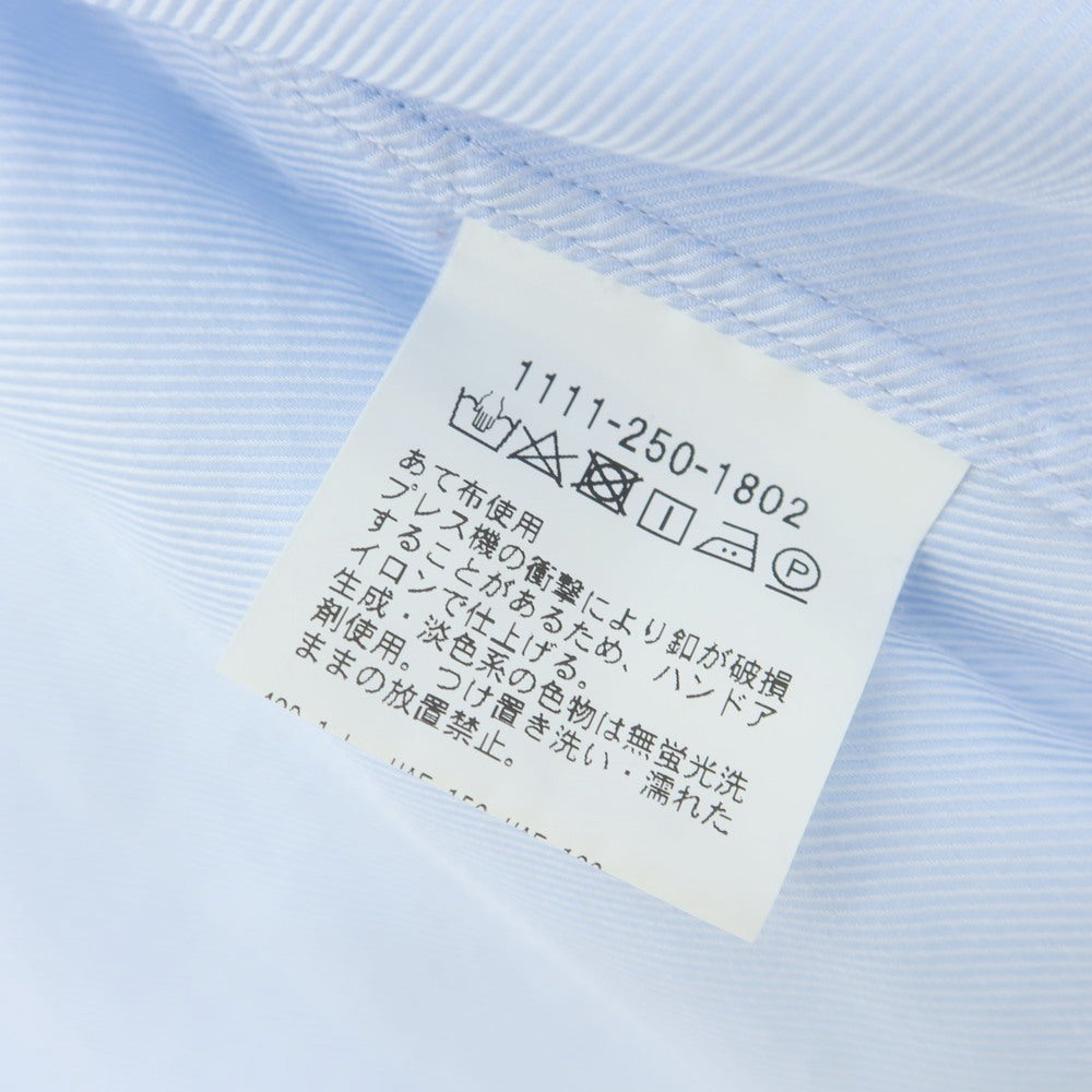 【中古】ユナイテッドアローズ UNITED ARROWS コットン セミワイドカラー ドレスシャツ ライトブルー【 40 】【 状態ランクC 】【 メンズ 】