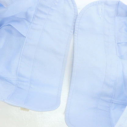 【中古】ユナイテッドアローズ UNITED ARROWS コットン セミワイドカラー ドレスシャツ ライトブルー【 40 】【 状態ランクC 】【 メンズ 】