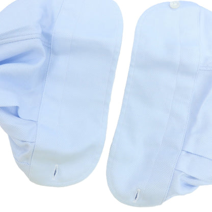 【中古】ユナイテッドアローズ UNITED ARROWS コットン セミワイドカラー ドレスシャツ ライトブルー【 40 】【 状態ランクC 】【 メンズ 】