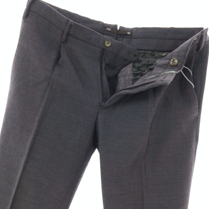 【中古】ピーティーゼロウーノ PT01 ストレッチ コットンウールポリエステル カジュアルスラックスパンツ ダークグレー系【サイズ48】【 状態ランクB 】【 メンズ 】