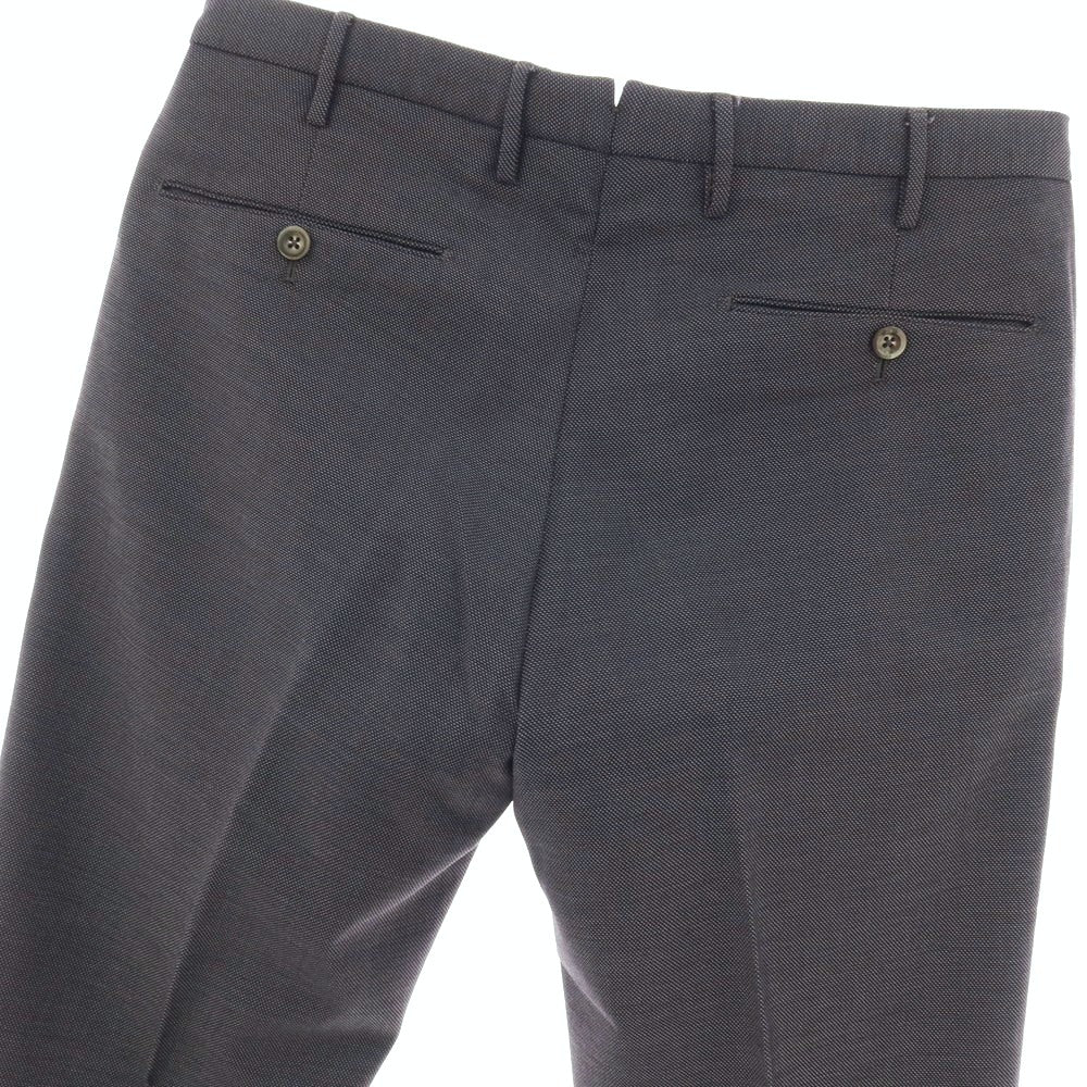 【中古】ピーティーゼロウーノ PT01 ストレッチ コットンウールポリエステル カジュアルスラックスパンツ ダークグレー系【サイズ48】【 状態ランクB 】【 メンズ 】