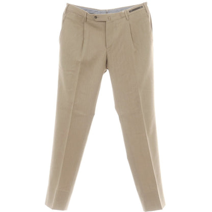 【中古】ピーティーゼロウーノ PT01 ウールカシミヤ ドレススラックスパンツ ベージュ【 50 】【 状態ランクB 】【 メンズ 】