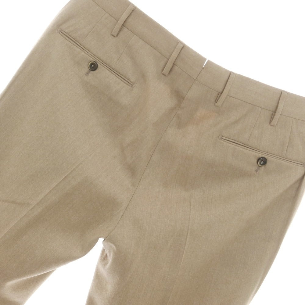 【中古】ピーティーゼロウーノ PT01 ウールカシミヤ ドレススラックスパンツ ベージュ【 50 】【 状態ランクB 】【 メンズ 】