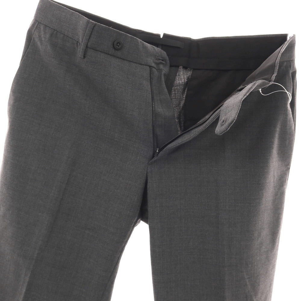 【中古】インコテックス スローウェア INCOTEX SLOWEAR ストレッチ ポリエステルウール ドレススラックスパンツ ダークグレー【サイズ50】【 状態ランクB 】【 メンズ 】