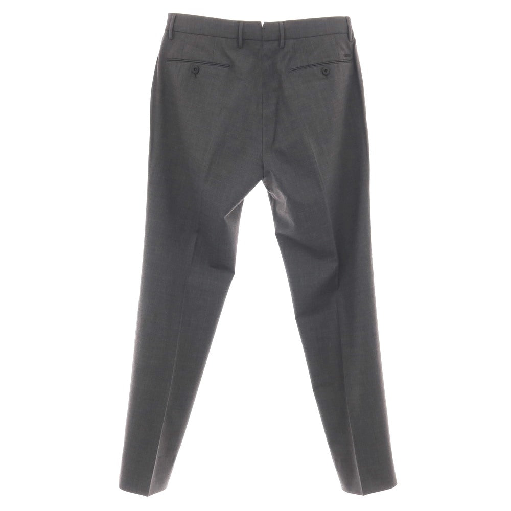 【中古】インコテックス スローウェア INCOTEX SLOWEAR ストレッチ ポリエステルウール ドレススラックスパンツ ダークグレー【サイズ50】【 状態ランクB 】【 メンズ 】