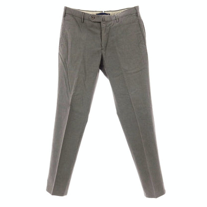 【中古】インコテックス INCOTEX ストレッチ コットン カジュアルスラックスパンツ ブラックxホワイト【サイズ48】【 状態ランクB 】【 メンズ 】