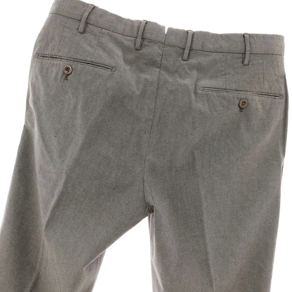 【中古】インコテックス INCOTEX ストレッチ コットン カジュアルスラックスパンツ ブラックxホワイト【サイズ48】【 状態ランクB 】【 メンズ 】