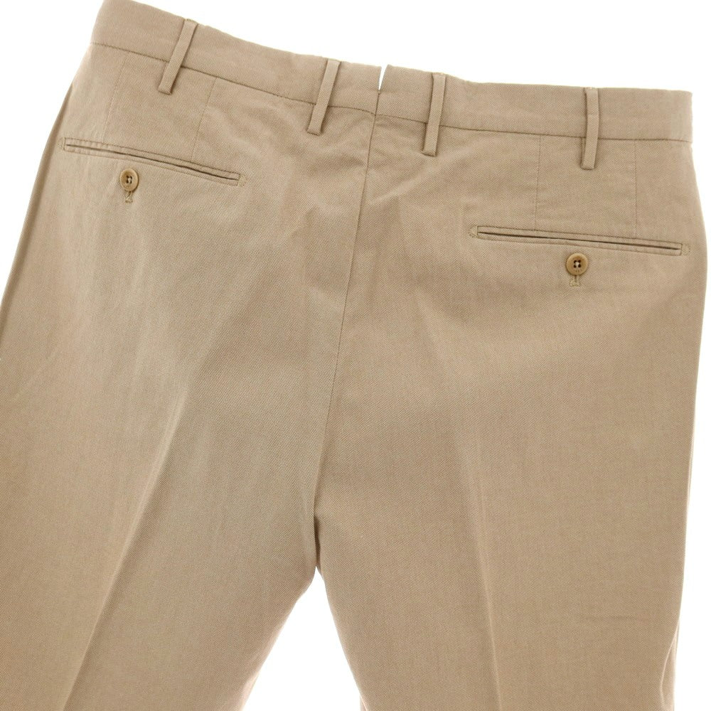 【中古】インコテックス INCOTEX ストレッチ アイスコットン カジュアルスラックスパンツ ベージュ【サイズ48】【 状態ランクB 】【 メンズ 】