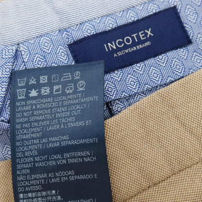 【中古】インコテックス INCOTEX ストレッチ アイスコットン カジュアルスラックスパンツ ベージュ【サイズ48】【 状態ランクB 】【 メンズ 】
