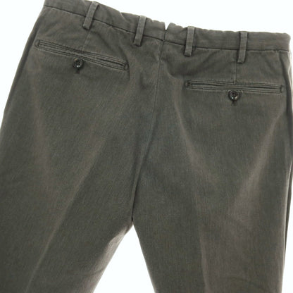 【中古】インコテックス INCOTEX ストレッチ コットンポリエステル カジュアルスラックスパンツ グリーングレー系【サイズ48】【 状態ランクB 】【 メンズ 】