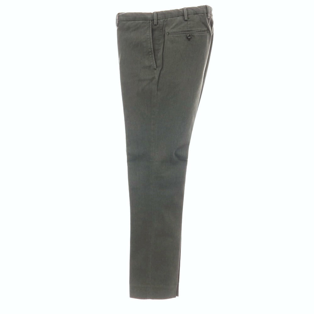 【中古】インコテックス INCOTEX ストレッチ コットンポリエステル カジュアルスラックスパンツ グリーングレー系【サイズ48】【 状態ランクB 】【 メンズ 】