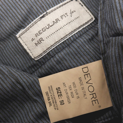 【中古】デヴォレ インチピット DEVORE Incipit ストレッチ コットン イージースラックスパンツ ネイビー【サイズ50】【 状態ランクB 】【 メンズ 】