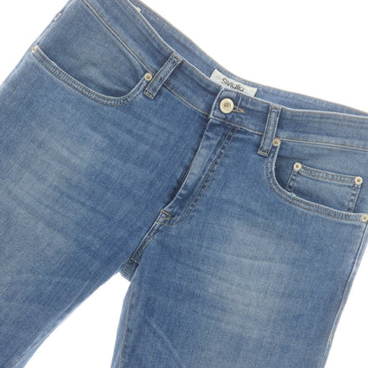 【中古】シビリア SIVIGLIA ストレッチ デニムパンツ ライトブルー【 34 】【 状態ランクC 】【 メンズ 】