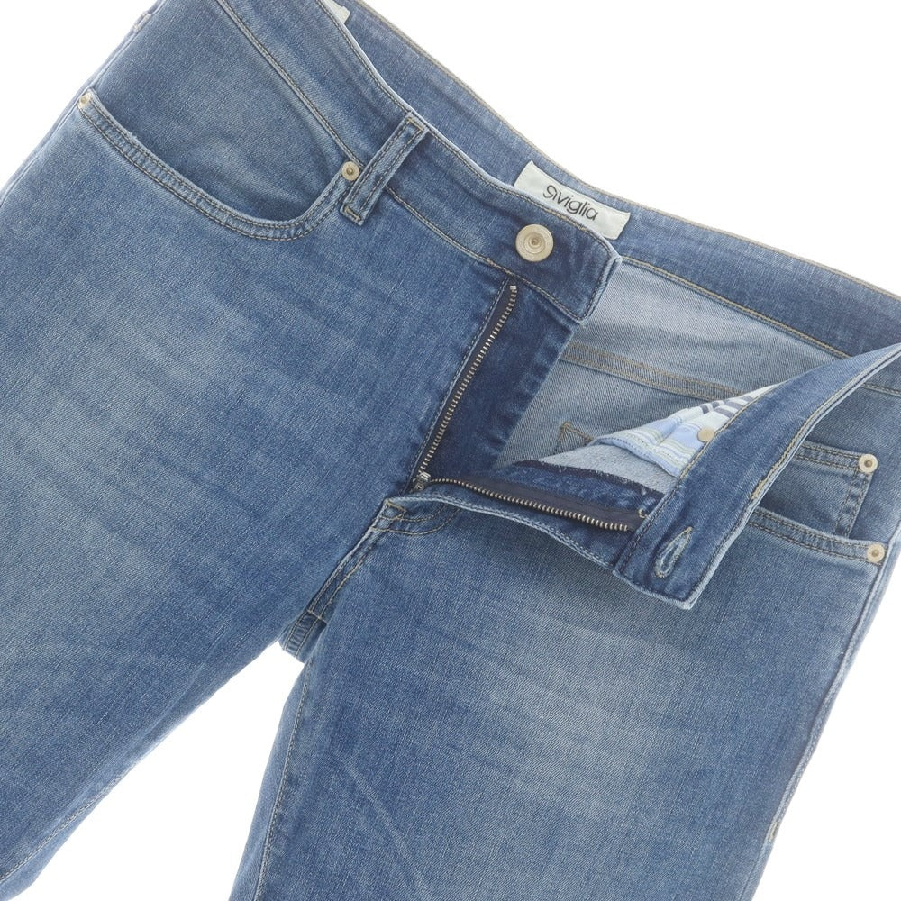 【中古】シビリア SIVIGLIA ストレッチ デニムパンツ ライトブルー【 34 】【 状態ランクC 】【 メンズ 】