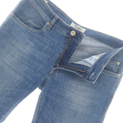 【中古】シビリア SIVIGLIA ストレッチ デニムパンツ ライトブルー【 34 】【 状態ランクC 】【 メンズ 】