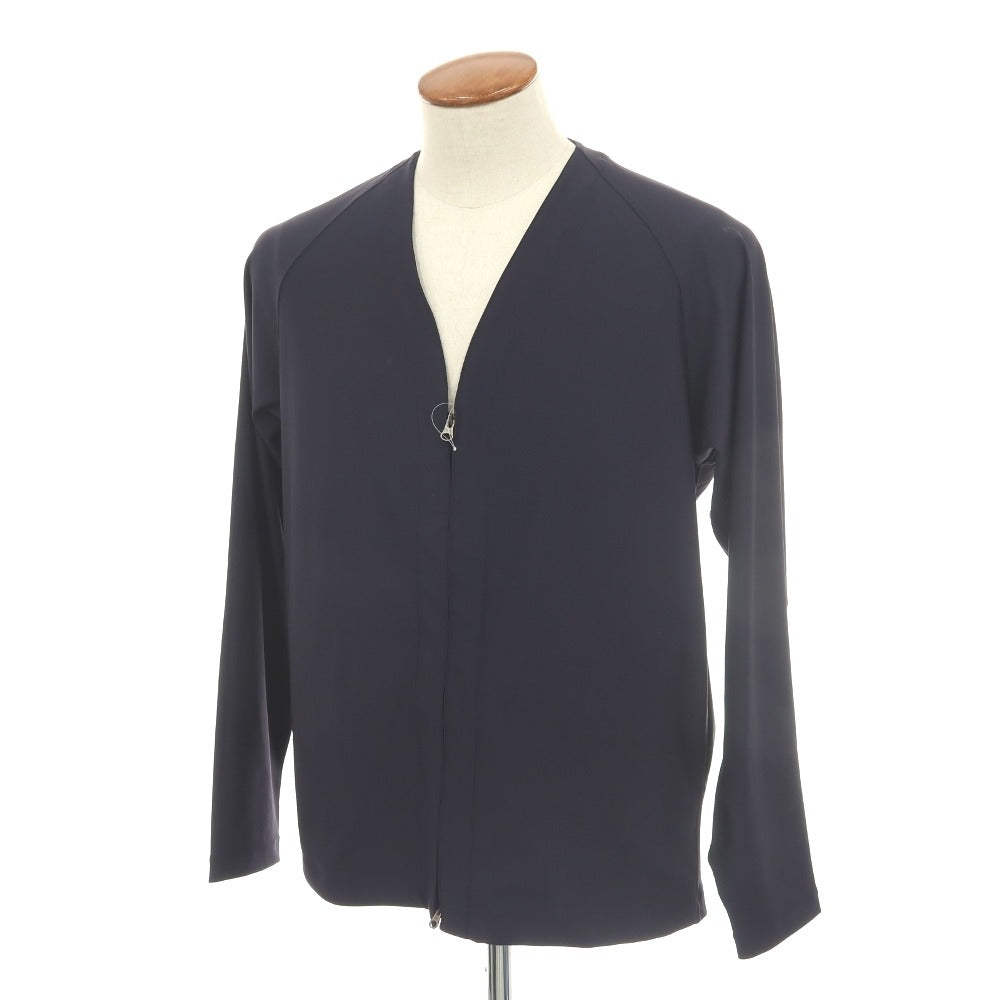 【中古】マッキントッシュフィロソフィー MACKINTOSH PHILOSOPHY ジップアップ ポリエステル カーディガン ダークネイビー【サイズ40】【 状態ランクB 】【 メンズ 】