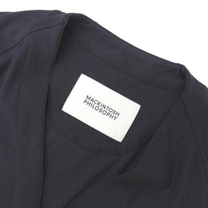 【中古】マッキントッシュフィロソフィー MACKINTOSH PHILOSOPHY ジップアップ ポリエステル カーディガン ダークネイビー【サイズ40】【 状態ランクB 】【 メンズ 】