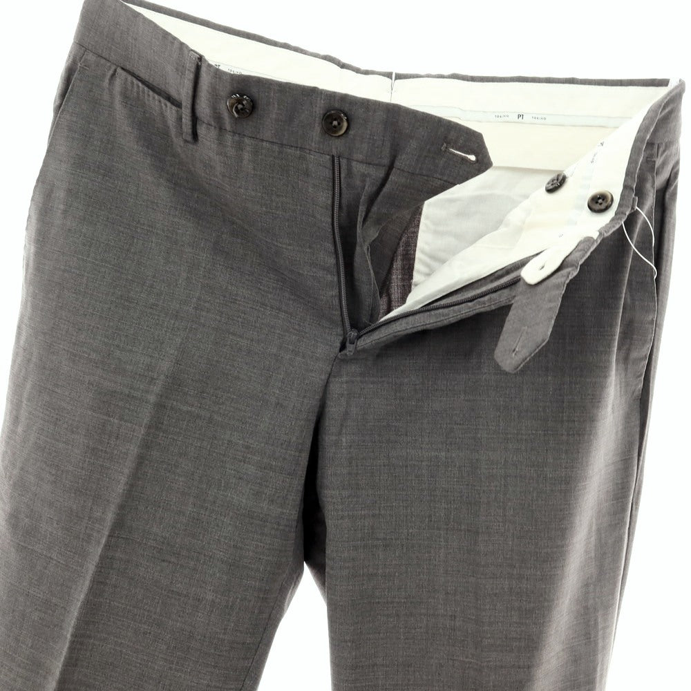 【中古】ピーティートリノ PT TORINO ストレッチ ウール ドレススラックスパンツ グレー【サイズ46】【 状態ランクC 】【 メンズ 】