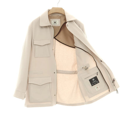 【中古】キーレッド ケイレッド KIRED WTOBE カシミヤ フィールドジャケット ライトベージュ【 50 】【 状態ランクA 】【 メンズ 】