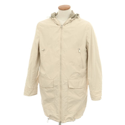 【中古】ブルネロクチネリ Brunello Cucinelli リバーシブル ポリエステルナイロン フーデッドコート ライトカーキxライトベージュ【 46 】【 状態ランクC 】【 メンズ 】