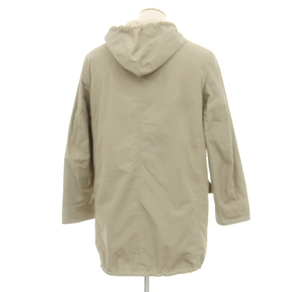 【中古】ブルネロクチネリ Brunello Cucinelli リバーシブル ポリエステルナイロン フーデッドコート ライトカーキxライトベージュ【 46 】【 状態ランクC 】【 メンズ 】