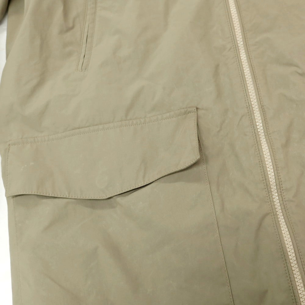 【中古】ブルネロクチネリ Brunello Cucinelli リバーシブル ポリエステルナイロン フーデッドコート ライトカーキxライトベージュ【 46 】【 状態ランクC 】【 メンズ 】