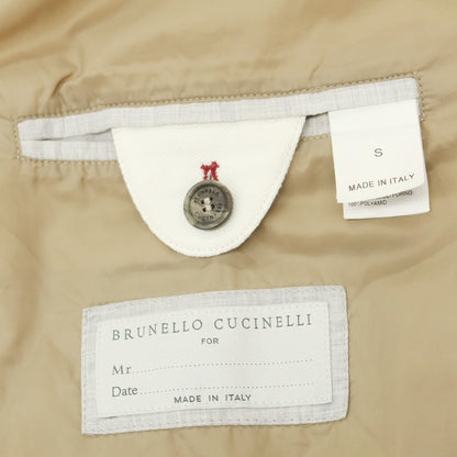 【中古】ブルネロクチネリ Brunello Cucinelli コットン フーデッド ダウンベスト ブルゾン オフホワイト【 44/S 】【 状態ランクD 】【 メンズ 】