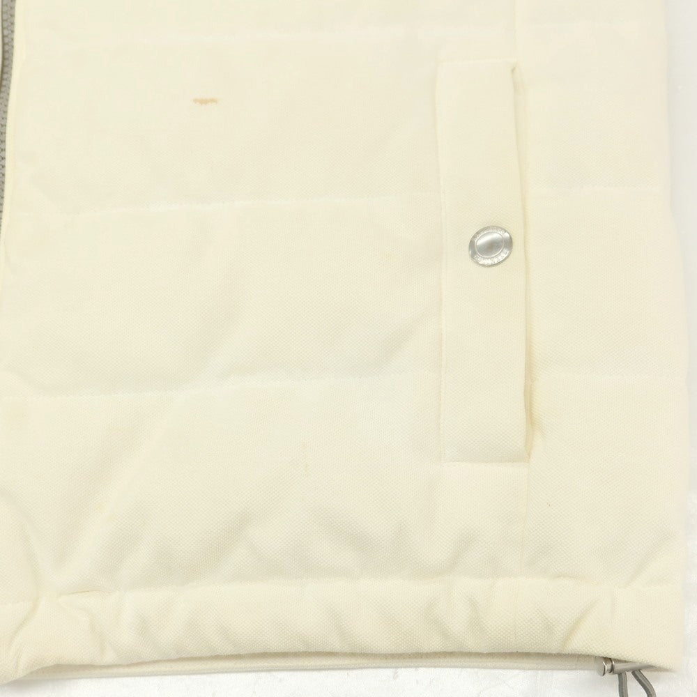 【中古】ブルネロクチネリ Brunello Cucinelli コットン フーデッド ダウンベスト ブルゾン オフホワイト【 44/S 】【 状態ランクD 】【 メンズ 】