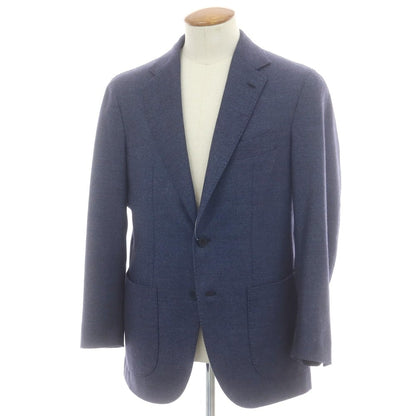 【中古】ジアーボ ガボ Gabo TOMORROWLAND別注 ストレッチウール テーラードジャケット ネイビー【 48 】【 状態ランクB 】【 メンズ 】