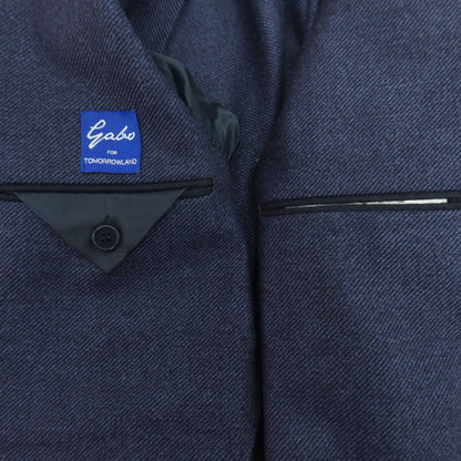【中古】ジアーボ ガボ Gabo TOMORROWLAND別注 ストレッチウール テーラードジャケット ネイビー【 48 】【 状態ランクB 】【 メンズ 】