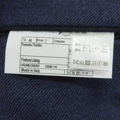 【中古】ジアーボ ガボ Gabo TOMORROWLAND別注 ストレッチウール テーラードジャケット ネイビー【 48 】【 状態ランクB 】【 メンズ 】