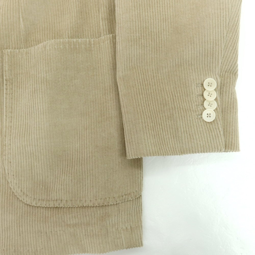 【中古】エリコフォルミコラ ERRICO FORMICOLA ストレッチコーデュロイ カジュアルジャケット ベージュ【サイズ48】【 状態ランクC 】【 メンズ 】 [DPD]