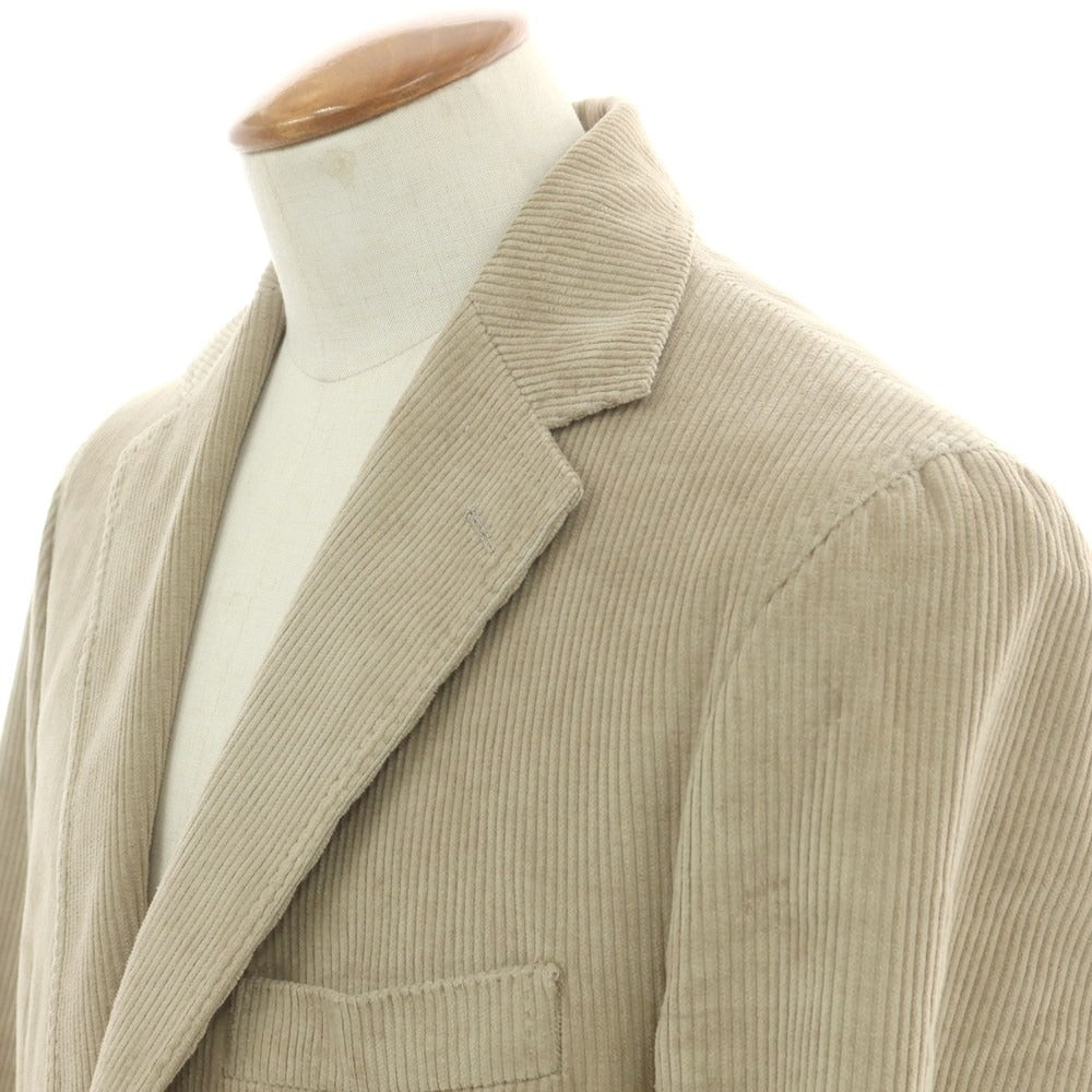 【中古】エリコフォルミコラ ERRICO FORMICOLA ストレッチコーデュロイ カジュアルジャケット ベージュ【 48 】【 状態ランクC 】【 メンズ 】